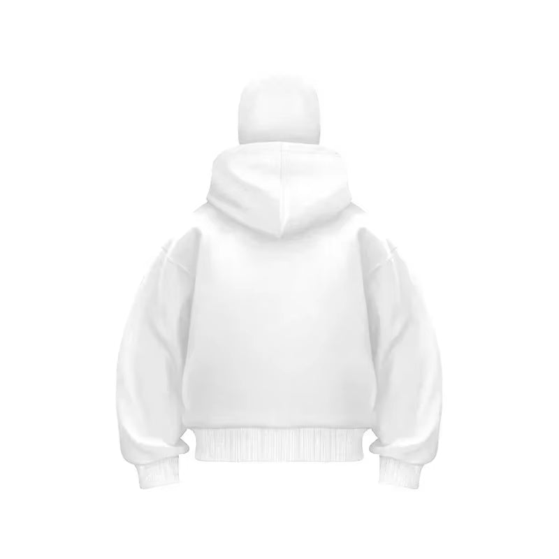 Stay Stylish and Warm with the Double Hooded Y2K Gothic Sweatshirt for Men and Women - Perfect for Autumn and Winter!